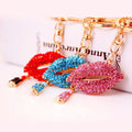2022 New Sexy Lipstick Lip Keychain Metal Key Chain Female Bag Mouth Pendant Keychain
