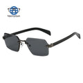 Teenyoun Wholesale Small Square Frameless Metal Sun Glasses Luxury Vintage Shades Trendy Retro Sunglasses Women Men Custom Logo