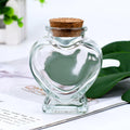 Luxury Unique Heart Shape 70ML 2oz Glass Water Bottle Glass Perfume Bottle with Box