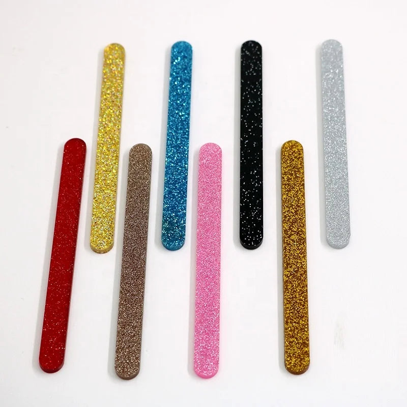 Hot Sale 3mm Thick Glitter Acrylic Cakesicle and Popsicle Sticks