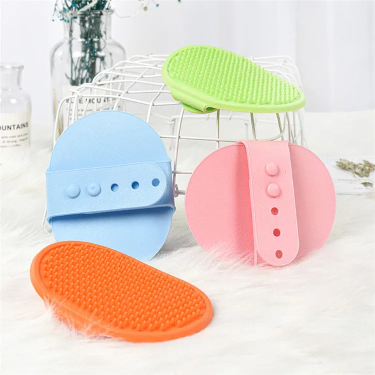 Eco-Friendly Dog Cat Massage Comb Silicone Pet Bath Cleaning Brush Shower Gloves