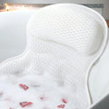 Luxury Bath Pillow Comfortable Spa Full Body Pink Bath Pillow with Suction Cups Shoulder & Neck Spa Bath Pillow