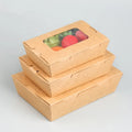 Recycled Custom Size Kraft Paper Cardboard Packaging Box with Window
