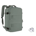 Unisex 15.6 Inch Computer Business Laptop Backpack RFID Waterproof Zipper USB Charging Port Solar Panel for Men Women/Girls