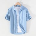 2022 Linen Men Shirts Cotton Men's Shirts Quality Linen Shirt Men