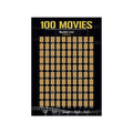 100 Colorful Icons Custom Must to See 100 Movies Bucket List Screen Printed Art Paper Scratch off Poster