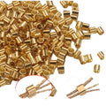 Wholesale High Quality Stainless Steel Crimp Beads with PVD 18K Gold Plating for Jewelry Making Accessories & Findings