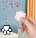 USB Rechargeable Purple White Light Laser Cat Toy Cute Pet Multi-Function Interactive Keychain for Dogs Classic Eco-Friendly