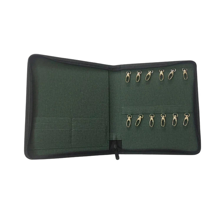 New Custom Multi-Functional Original Pu Leather Card Bag Business Portfolio Key Hook Key Folder