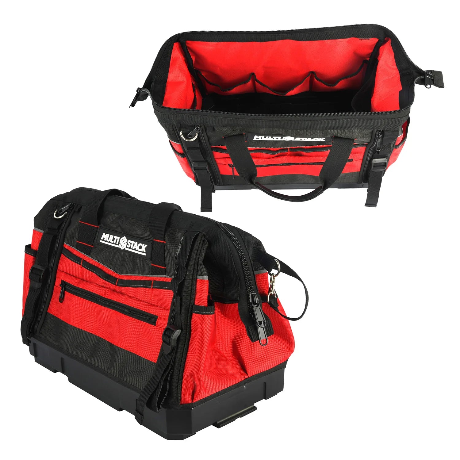 Vertak 2026 New-style Camping Tool Organizer Bag Plastic Base Bottom Portable Tools Bag with Shoulder Strap