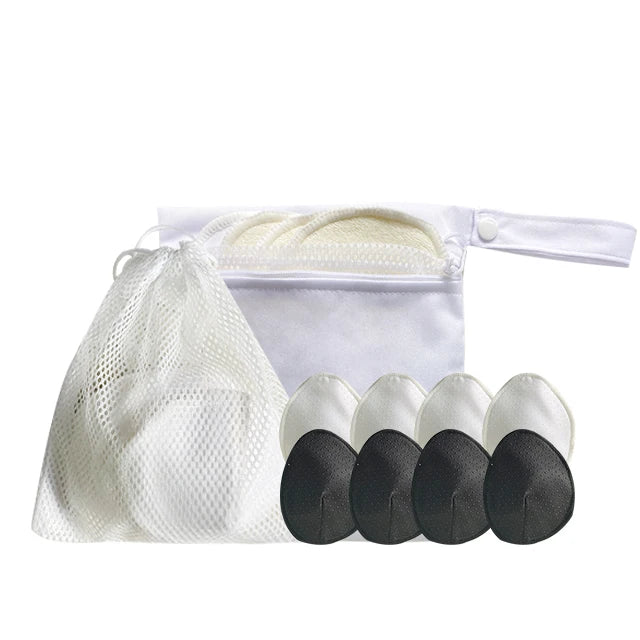 Wholesale Round Solid Organic Reusable Anti Slid 3D Washable Breast Feeding Pads
