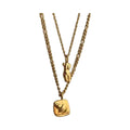 2022 Designer Stainless Steel 18K Gold Plated Chain Necklace Abstract Body & Face Pendant for Weddings & Parties