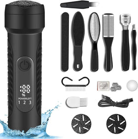 Electric Callus Remover Machine with Long Handle Pedicure Foot File Kit Tool Made of Plastic