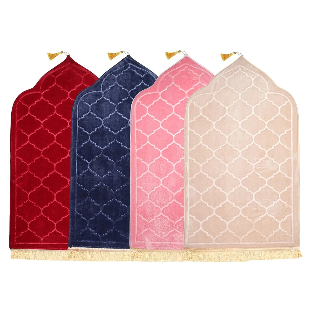 Islamic Prayer Mat Thick Flannel  Muslim Prayer Mat Islamic Prayer Rug for Adult