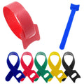 Adjustable Nylon Cable Tie Straps with High Adhesive Force Customized Logo Self Locking Back to Back Hook and Loop Cable Tie