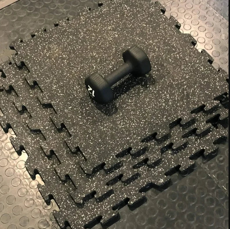 Square Tile High Density Rubber Shock Absorbing Gym Mat Rubber Floor Rubber Tile Gym Floor