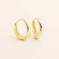Fashion Classic Statement Punk Hoop Earrings Jewelry 925 Sterling Silver Simple Geometric Wave Huggies Ear Buckle for Women Men