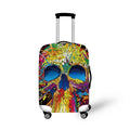 Skull Design Custom Suitcase Cover Spandex Luggage Cover with Zipper Size S/M/L for Choose NO MOQ