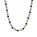 Luxury Trendy 18k Gold Tarnish Free 316l Stainless Steel Handmade Natural Stone Beaded Necklaces Jewelry Women