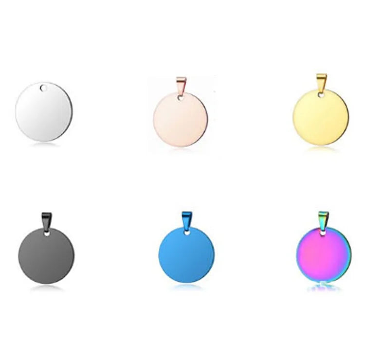 Wholesale Blank Round Stainless Steel Dog and Cat Tag