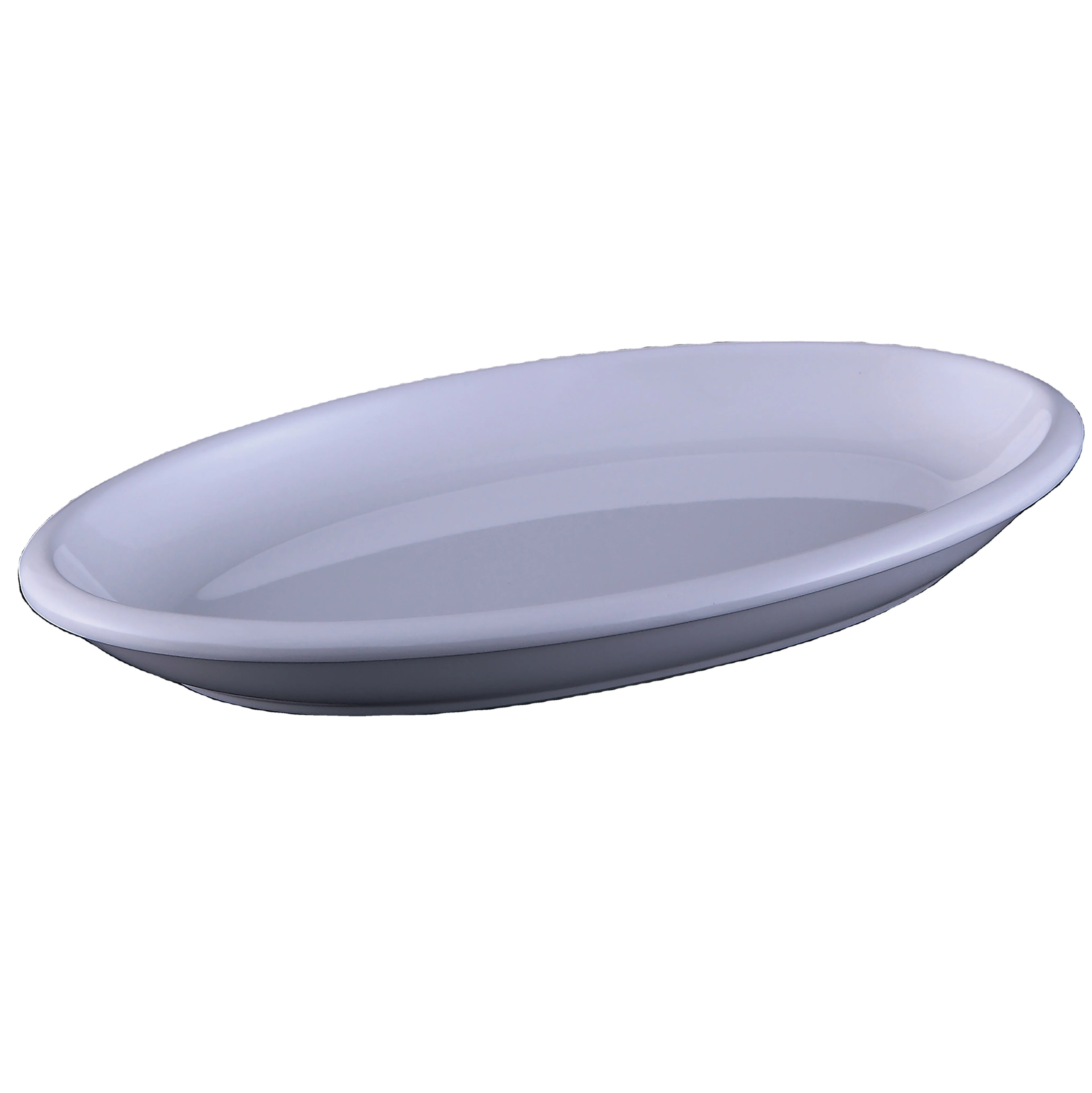 Manufacturer White Plate Restaurant Melamine Oval Plastic Dinner Plates