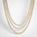 Wholesale Hip Hop Jewelry 3mm-6mm Mens/women Cubic Zirconia 4mm Diamond CZ Tennis Bracelet Gold Tennis Chains Necklace Iced Out
