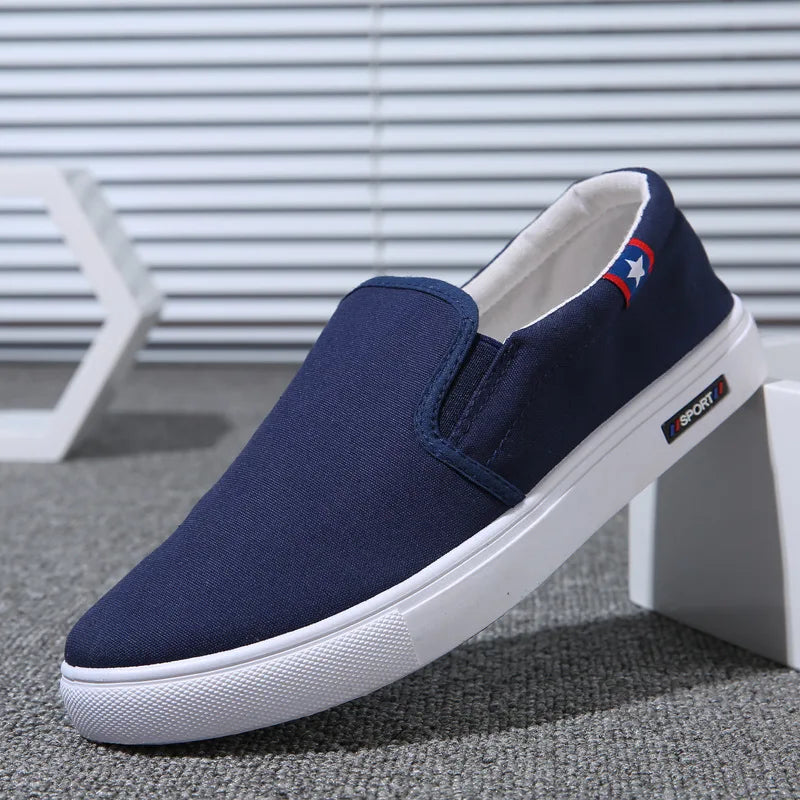 New Men's Canvas Shoes Men's Shoes Lazy Fit Shoes Trendy Board Shoes Men's Shoes