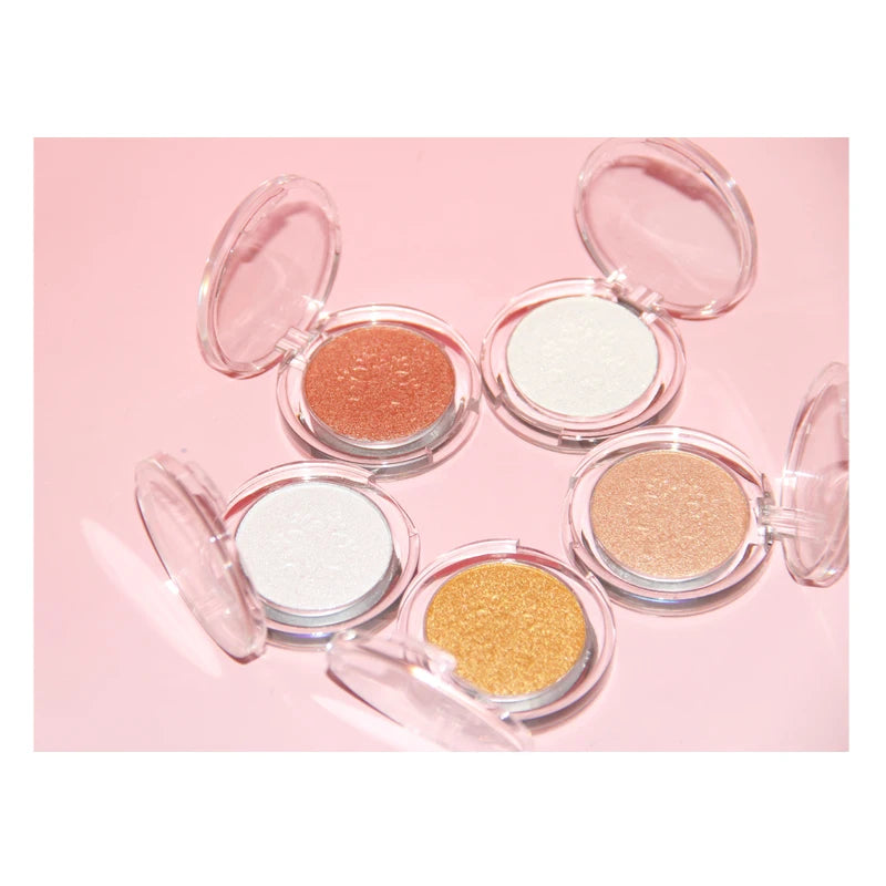 Popular Trending Makeup Highlighter Shimmer Glitter Single Highlighter Palette Private Label