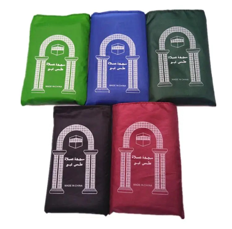 Portable Muslim Prayer Carpet Rug Travel Foldable Pocket Muslim Prayer Mat
