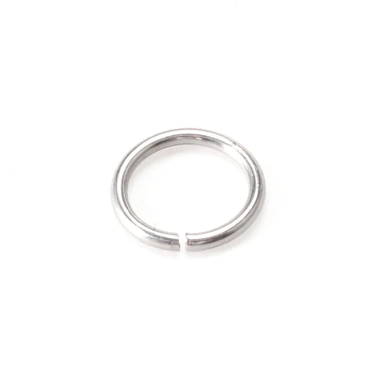 YS High Qualtity Stainless Steel Open Jump Rings Silver Tone Split Rings Connectors Jewelry Making Resin Cake Mold Accessories