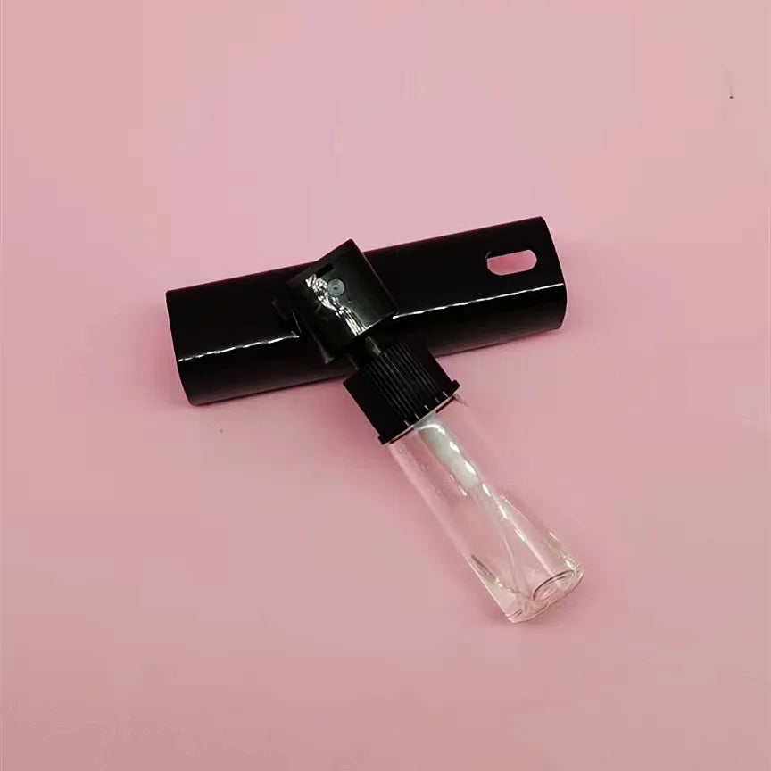 Factory Direct Sale Color Transparent Frosted Black pink clear Blue Green 10ml Plastic Perfume Spray Fine Mist Bottle