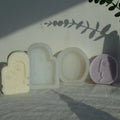 Human Face Silicone Mold Chocolate Baking Mould Soap Plaster Molds Creative Candle Making Kit Home Decoration Gift