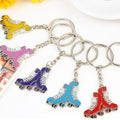 Keychains for Women Brand Key Ring Roller Skates Metal Keyrings Car Holder Chaveiros Sports Shoe Key Chain