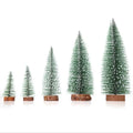 Small Christmas Tree with Snowflakes 20cm Miniature Christmas Tree Desktop Christmas Tree