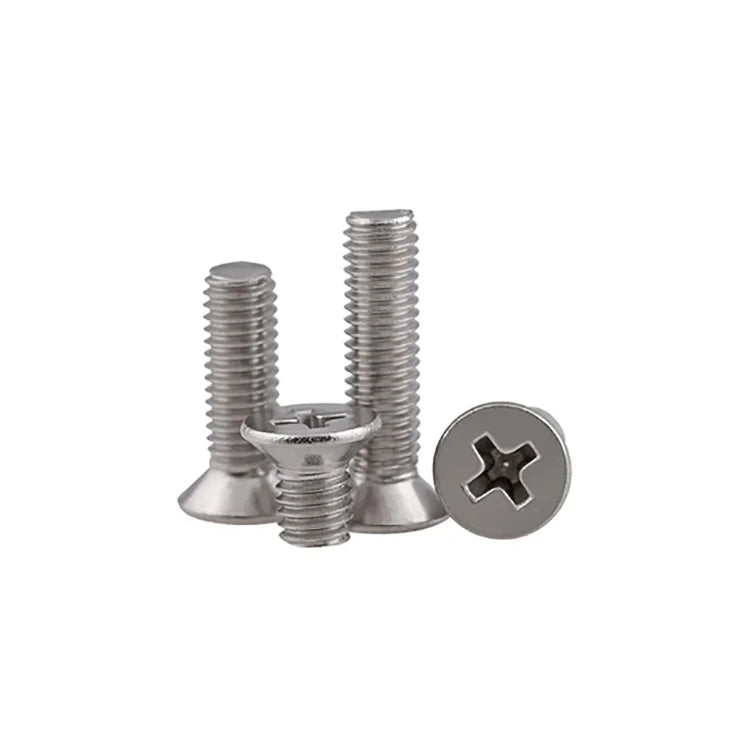 Din965 Stainless Steel Flat Cross Machine Screw