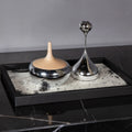 New Design Personalized Home Decor Floral Black Mohair Food Tray Rectangular Decorative Trays Eco Friendly Products 2024