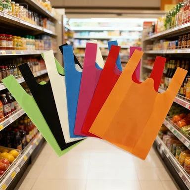 Hot Sale Cheap Wholesale Advertising Custom logo Eco-friendly Reusable Vest Shopping Bag