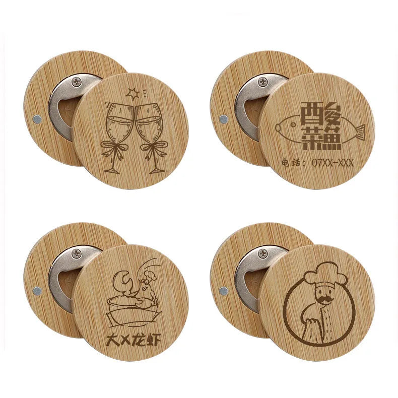 Promotional Beer Bottle Opener Wood Handle Bottle Opener Made with Handcrafted Exotic Magnetic Opener