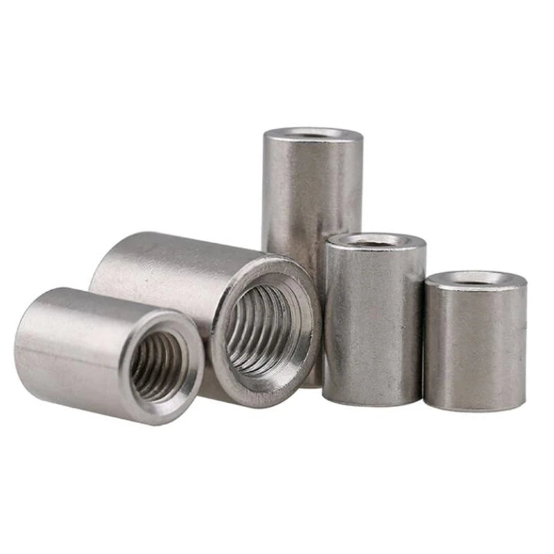 304 Stainless Steel Zinc Plated Galvanized M3-M12 Heavy Duty Extend Long Length Coupling Nut Connector Joint Sleeve Tubular Nut