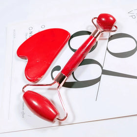 DIY Custom Logo Face Roller Authenticred JasperRoller Face Massager Jade Roller Gua Sha for Face