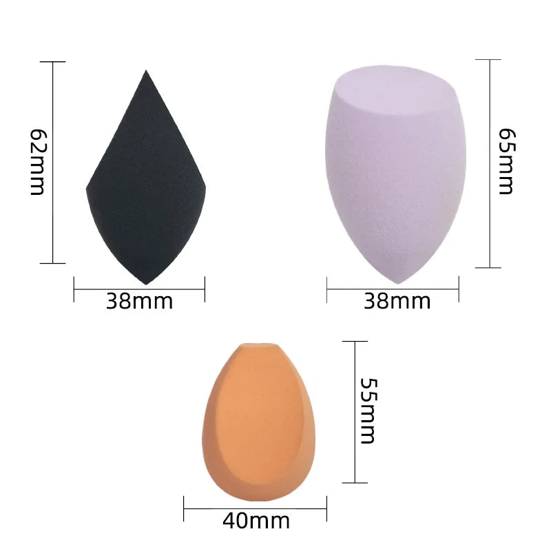 Custom Logo Latex-Free Blender Soft Washable Makeup Puff for Foundation Eye Shadow Private Label Facial Product