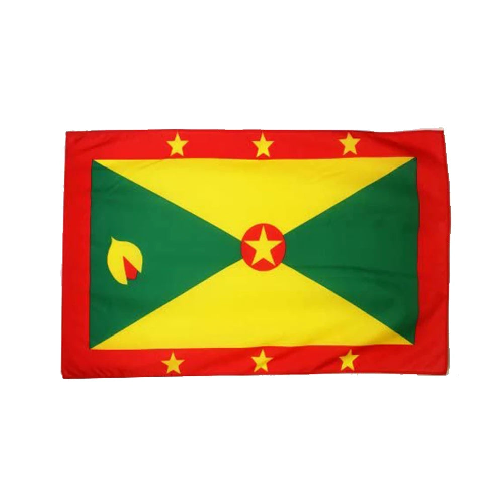 Promotional Product 3x5 ft 100%Polyester Durable Outdoor Banderas De Paises Custom Grenada Flag