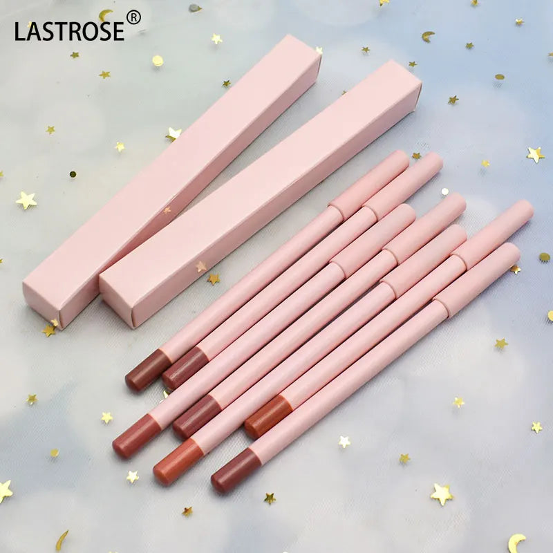 24-Color Neutral Lip & Eyeliner Cosmetic Pen Long Lasting Matte Finish Lead-Free Makeup Product with Storage Box