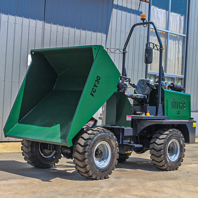 Competitive Sale Price FCY20 Mini Dump Truck 2 Tons 4X4 Wheeled Tipper Truck Engineering Gear Pump Wheel Loader Bearing Gearbox
