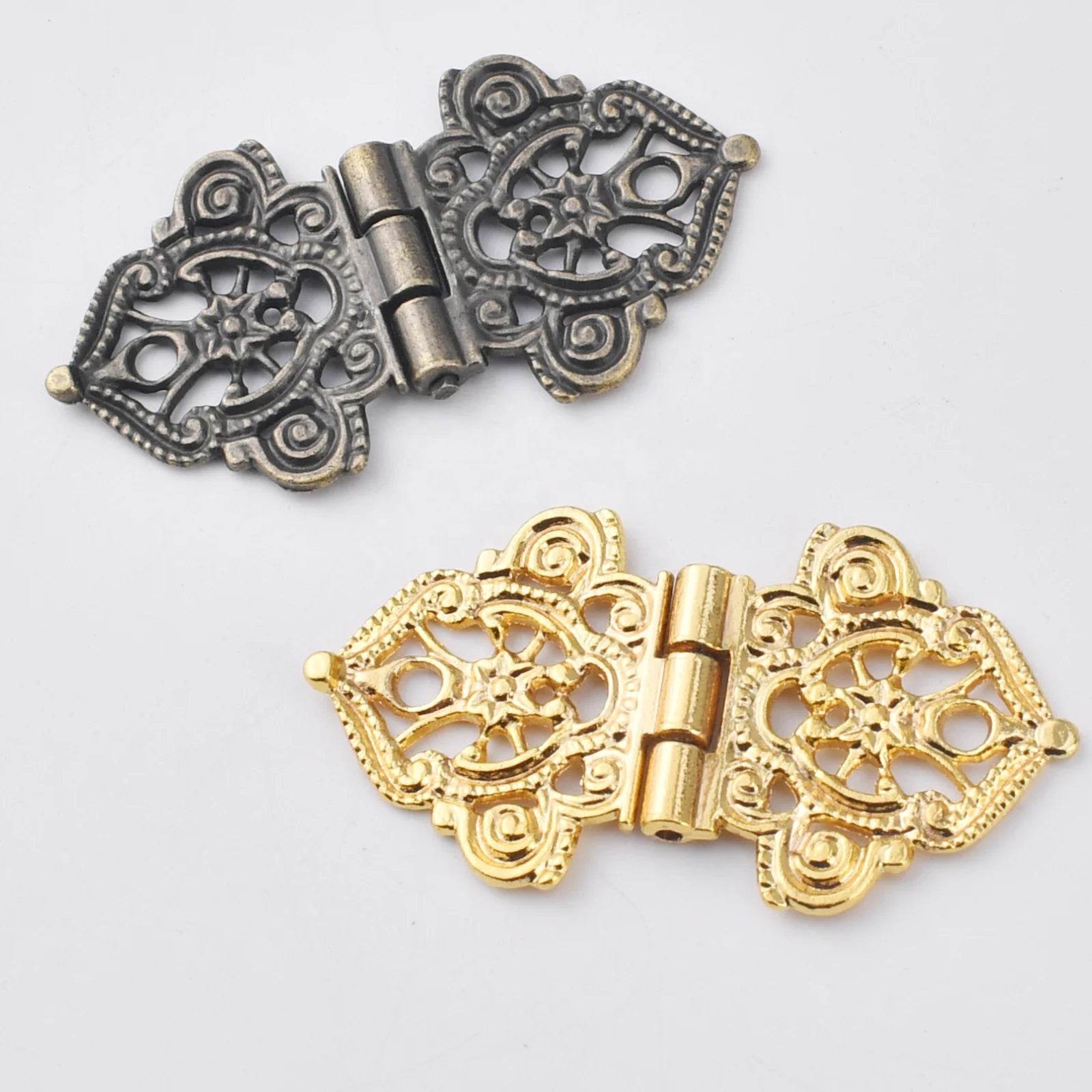 Printed Zinc Alloy Traditional Design Furniture Hinge for Kitchen Cupboard Storage Wooden Box Gift Case