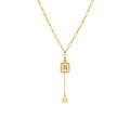 New Arrival Women's Trendy Stainless Steel Jewelry Gold Plated Snake Chain with Waterproof Heart Pendant Necklace