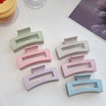 Non-slip Wheat Straw & Plastic Biodegradable Women Claw Hair Clips Strong Hold Eco-friendly Cute Big Matte Sequined Thick Hair