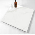 Modern Style Gloss White Grey Glaze Finished Ceramic Porcelain Floor Tiles Economically Priced with Firebrick Function