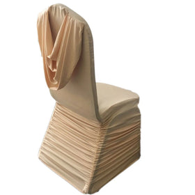 Swag Back Ruched Spandex Banquet Chair Cover