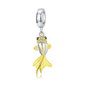 925 Sterling Silver Gold Color Fish Tail Pendant Charm Fit Fashion Silver Bracelet and Necklace Women DIY Jewelry BSC127